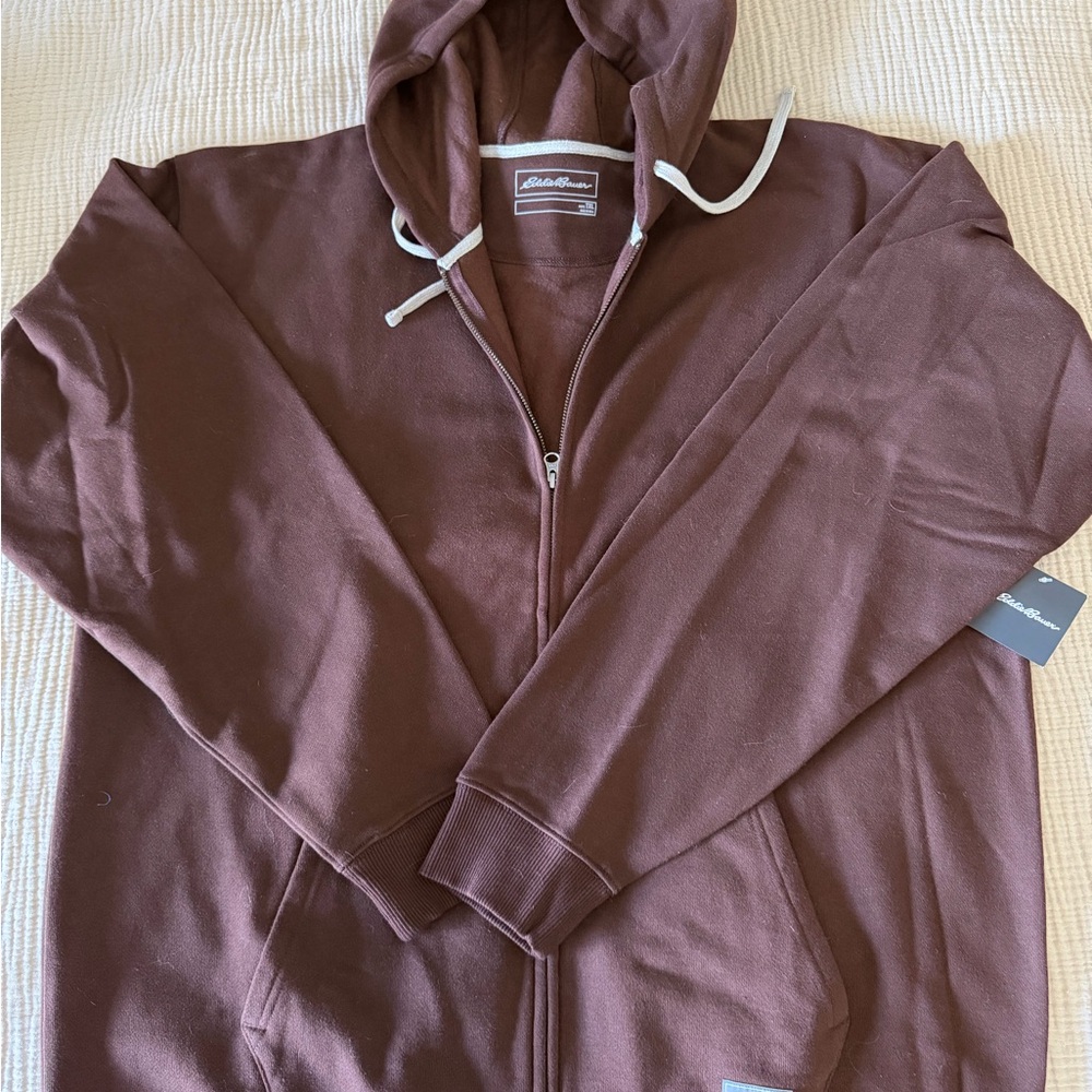 Eddie Bauer Chocolate Brown Zip-Up Hoodie